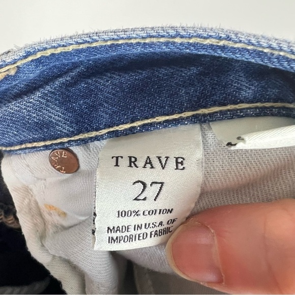 TRAVE Audrey Cropped Wide-Leg Jeans Size 27 - Picture 5 of 7